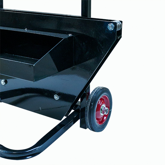 Carro dispensador para rollo de zuncho de acero, uso industrial