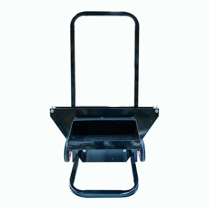 Carro dispensador para rollo de zuncho de acero, uso industrial