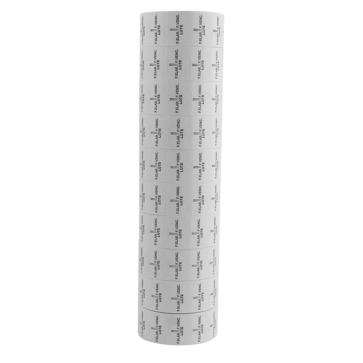 Etiqueta Motex 2316 blanca para elaboración, vencimiento y lote, pack 8.000 unidades