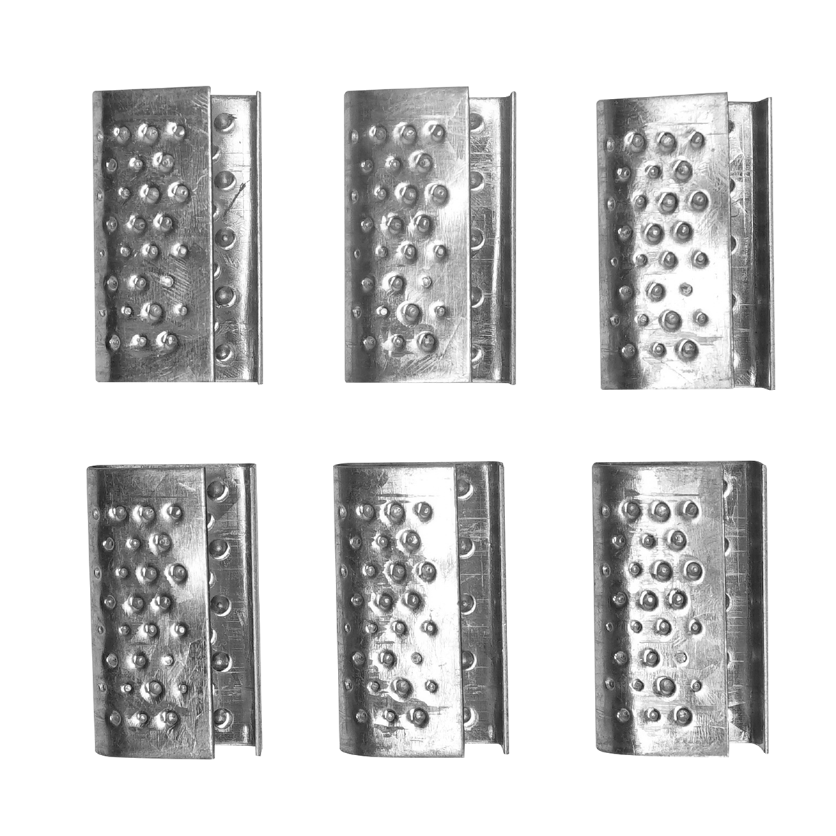 Sellos dentados 1/2 para zuncho, caja de 250 unidades