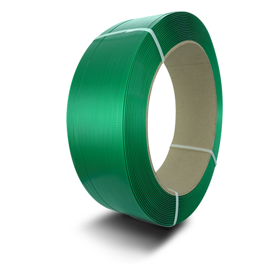 Zuncho Pet 1/2 X 0.7 Mm X 2.000 Mts uso logística pesada, exportaciones, metalmecánica, construcción y otros rubros industriales.