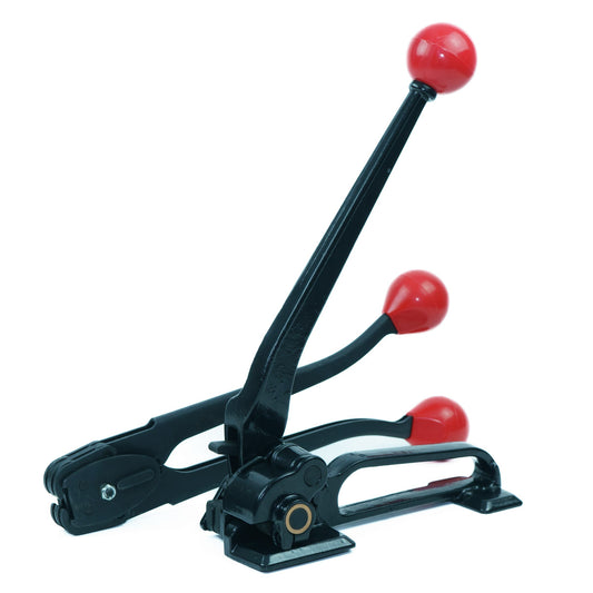 Set enzunchador con zuncho de acero 1/2 pulgada para embalaje seguro