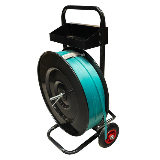 Carro dispensador profesional para zuncho PET JPP, ideal para embalaje seguro
