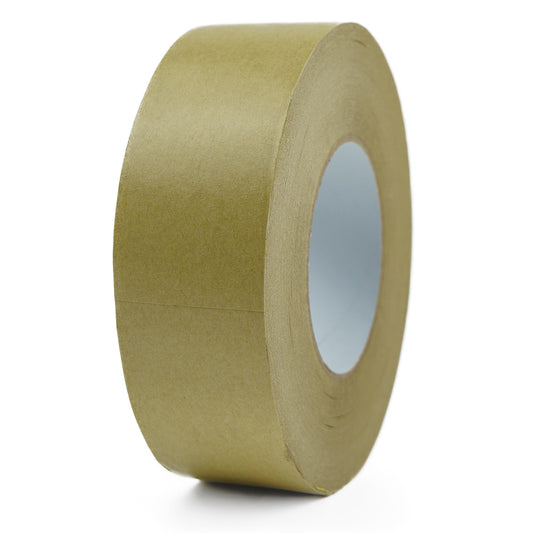 Rollo de cinta adhesiva de papel kraft de 48 mm x 100 m, color café