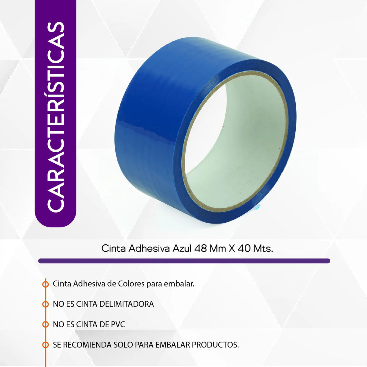 Características de la cinta azul de embalaje: no es cinta delimitadora ni de PVC
