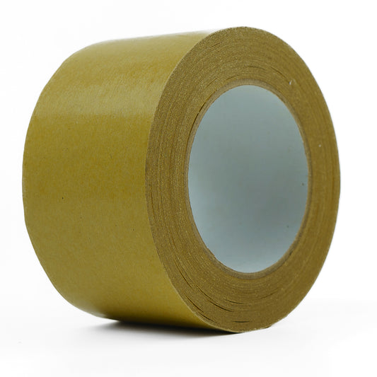 Rollo de cinta de papel engomado opaca de 50 mm x 50 m, autoadhesiva