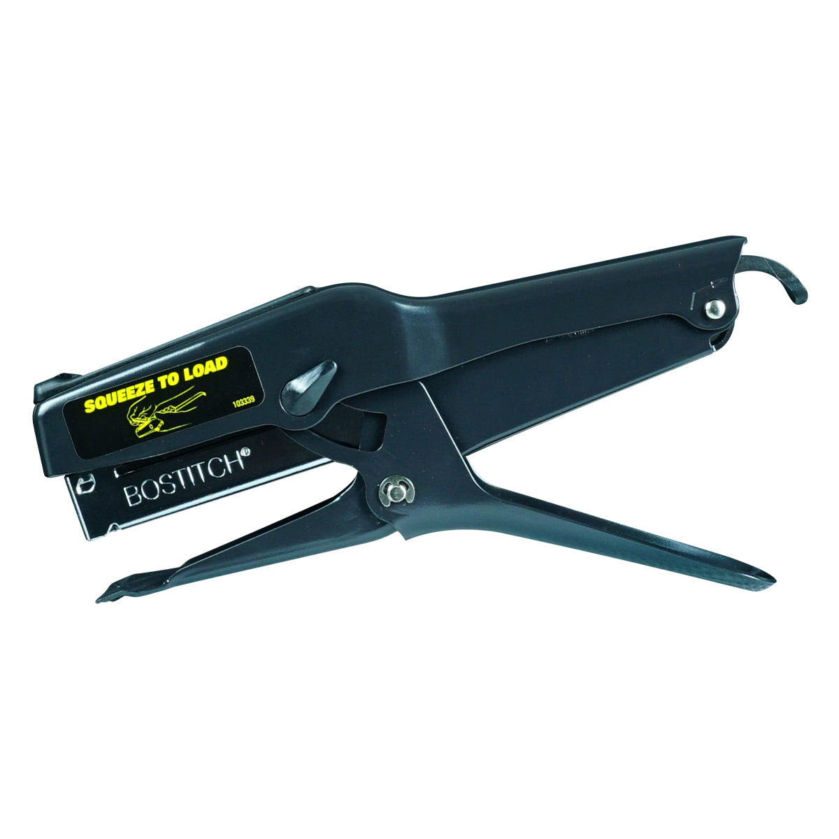Cargador de corchetes de la corchetera Bostitch P6C-8 visto desde abajo