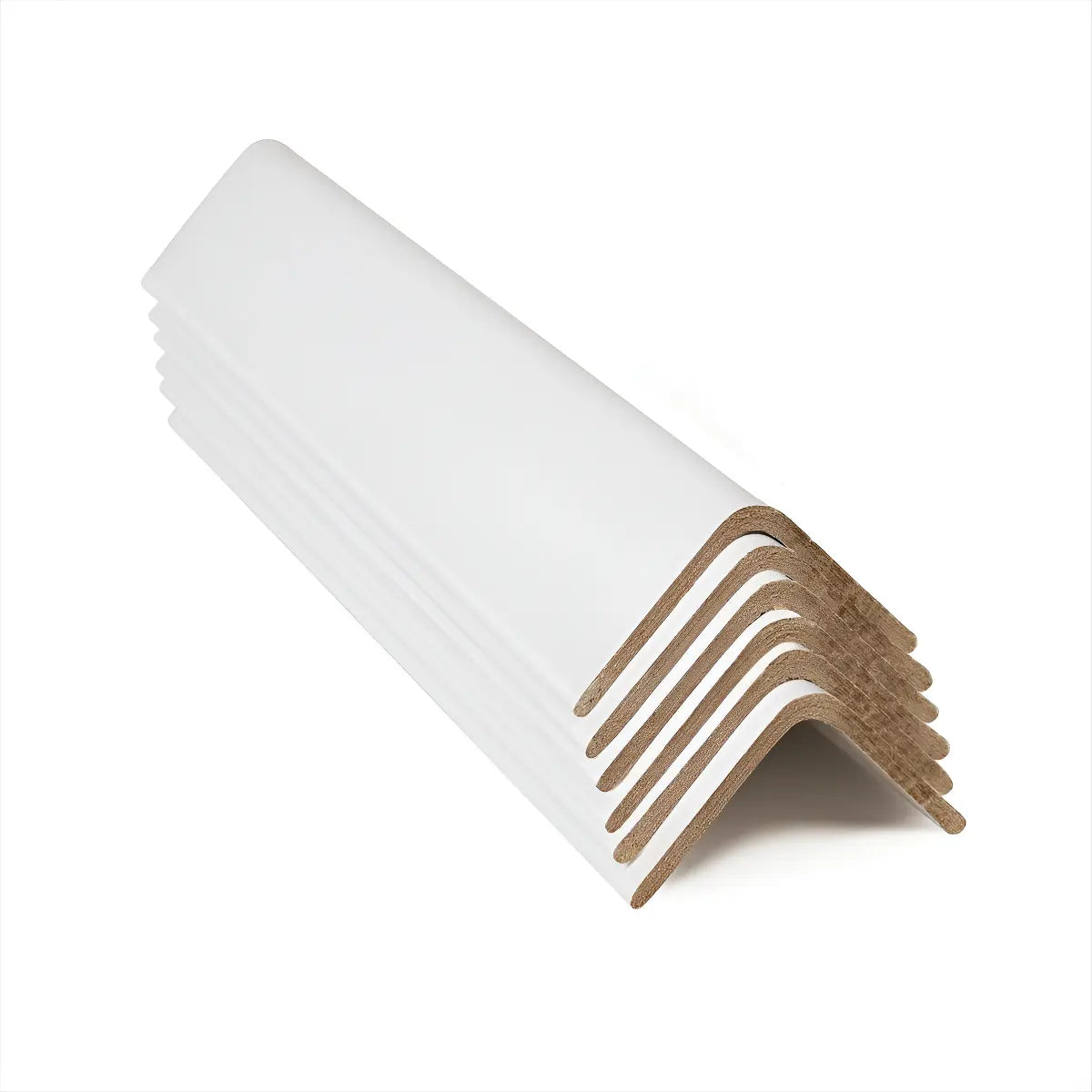 Pack de 25 esquineros de cartón blanco, 1,2 m x 5 cm x 3,0 mm