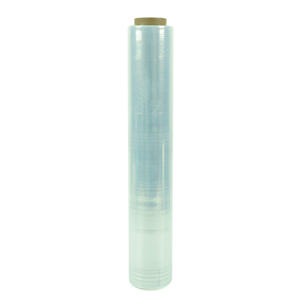 Rollo de film stretch transparente de 50 cm y 20 micras con cono de cartón