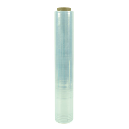 Rollo de film stretch transparente de 50 cm y 20 micras con cono de cartón