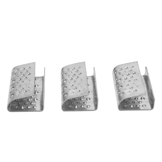 Sellos dentados 1/2 para zuncho, caja de 250 unidades