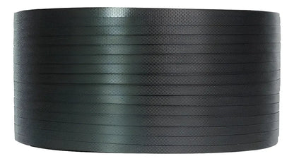 Rollo de zuncho plástico PP negro de 1/2" x 0,6 mm x 1.000 m